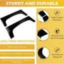 2 Pcs Rear Wheel Arch Repair Panel Fit For 2007-2013 Chevy Chevrolet Silverado 1500 2500HD Truck Bed Upper Wheel Arch Patch Quarter Panels Replacement For Driver & Passenger Side, Black