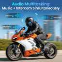 A19S Motorcycle Helmet Bluetooth Headset,2-Way 1KM Intercom,DSP Noise Cancellation,IPX7 Waterproof,BT5.4 Helmet Headphone,Music Sharing Dual Phone Connect for Harley/Dirt Bike/ATV/Snowmobile