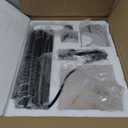 Glass Floor Lamp for Living Room, Modern Standing Lamp with Green Ribbed Glass Lampshade and Pedal Switch, 66 Tall Lamp & Gold Floor Lamp for Bedroom Study Room,Brushed Gold(3000K LED Bulb Included)