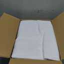 HolidayIdeas White Tablecloths for Rectangle 8 Foot Tables- 96 x 30 Inch - 4 Pack Fitted Tablecloths Polyester Fabric Table Cover for Parties, Wedding, Trade Show
