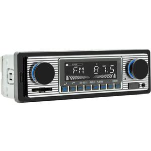 Single Din Car Radio Classic FM Radio,Bluetooth Car Stereo,Hands Free Calling, Aux-in,USB Playback,SD,Car MP3,Push to Talk Assistant,Digital Media Receiver