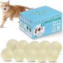 10Pack Cat Repellent Outdoor & Indoor: Natural Cat Deterrent Essential Oils Ball-Natural Extract Essential Oil, Anti Cat Scratch for Furniture, Keep Cats Off Yard Garden Lawn Plants Trash Can (10Pack) (10pcs)