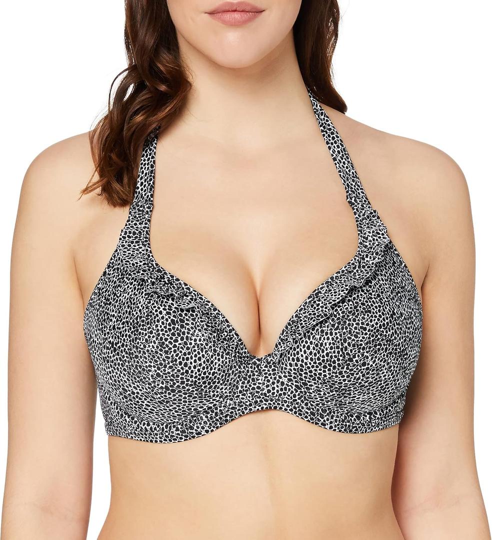 Freya Women's Standard Run Wild Plunging Halter Biking Top with Underwire