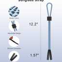 2 x 3 Pack Eye Glasses Strap Sunglasses Eyeglasses Holder for Men Women Kid Eyewear Rope String Keeper Lanyard Retainer (Black & Blue & Green)