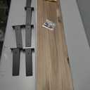 Rustic Wood Floating Shelves Set of 3, 36Inches Wood Rustic Farmhouse Wall Shelves, Easy-to-Install Hanging Shelves for Living Room, Kitchen, and Bathroom, 100bs Capacity. (Walnut, 3T36IN)