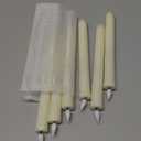 Homemory Real Wax LED Flameless Taper Candles with Remote Timer, 9.6 Inches Ivory Fake Candlesticks, Dripless Battery Operated Window Candle with 3D Flickering Flame for Fireplace Xmas Halloween