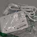 Outdoor Power Strip Weatherproof,Waterproof Surge Protector with 4 Outlets,3 USB,Shockproof Overload Protection, Multi Outlet Extension for Camping, Garden, Kitchen, Bathroom, 6ft Cord,with Flat Plug (White)