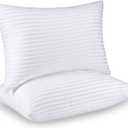 Utopia Bedding Pillows Standard Size Set of 2 (White), Hotel Pillows, Cooling Pillow for Side, Back or Stomach Sleepers (Standard (Pack of 2))