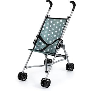 Bayer Doll Umbrella Stroller - Star Print Buggy with Basket & Bag, taglia unica