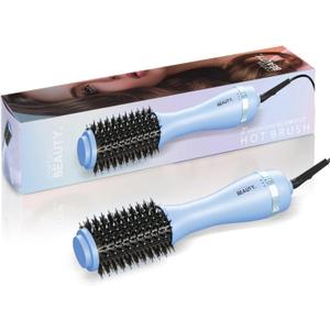 Cortex Beauty Infrared Infrared Volumizing Blowout Brush - blow dryer brush, round brush for blow drying, tools blow dryer brush, blow dryer with comb for black women, for all hair types, 2'' (Blue)