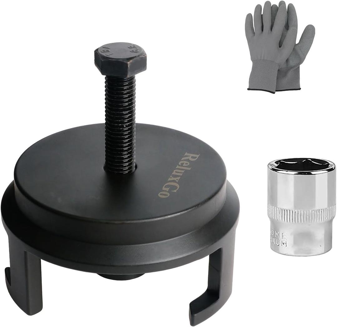 For GM LS Harmonic Balancer Puller 25264 Crank Pulley Puller with 22mm Socket, Automotive Replacement Engine Quickly Removes Harmonic Balancers without Tapped Holes