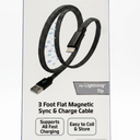 ZGear Flat Magnetic Cable, 3ft