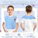 Newwiee 6 Pcs 20 x 16 Inch Baby Bibs with Snaps Unisex Water Absorbent Adjustable Toddler Soft Bib for Baby Toddler Drooling Feeding Eating