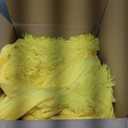 FOPPA Fluffy Comforter Cover Set King- Ultra Soft Plush Yellow Bedding Sets 3 Pieces (1 Fuzzy Duvet Cover + 2 Faux Fur Pillow case) Bed Set (Yellow, King)