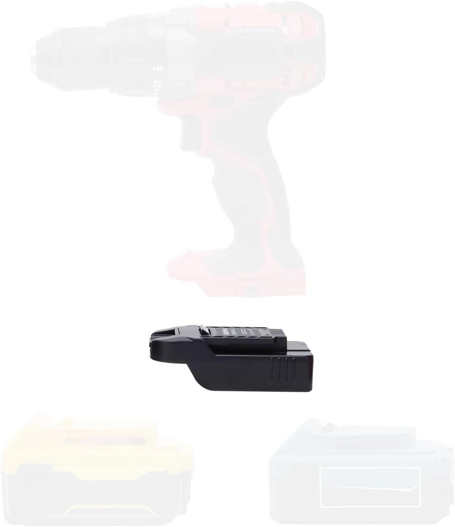 Adapter for Bauer 20v Max Cordless Tools, Compatible with De Walt 20v Max Batteries & Hercules Battery, Adapter Only, Black, 1 Pack