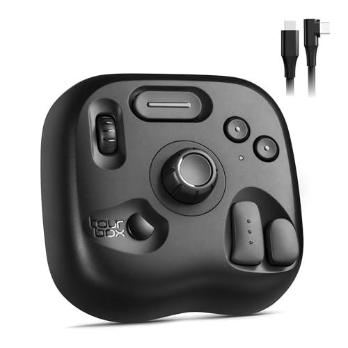 TourBox Lite - Editing Keyboard Compact, Artists Go-to Drawing Macro Keypad, Works with Clip Studio Paint & More, Creative Controller with Custom Software, Streamline All Workflows - Wired (Unit Only)