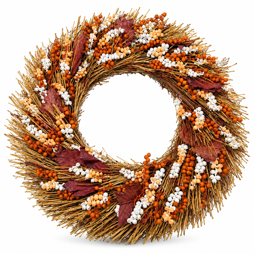 Harvest Dride Floral Wreath, 7.9cm x 49.cm
