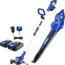 20V Weed Wacker, Leaf Blower, String Trimmer, Lightweight, Adjustable Telescopic Shaft, Easy to Use and Convert, 2 * 2Ah Battery & 1*Charger
