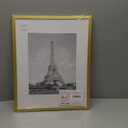 upsimples 16x20 Picture Frame, Display Pictures 11x14 with Mat or 16 x 20 Without, Wall Hanging Poster Frame, Gold, 1 Pack