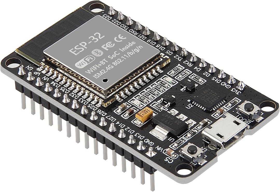 ESP-WROOM-32 ESP32 ESP-32S Development Board 2.4GHz Dual-Mode WiFi + Bluetooth Dual Cores Microcontroller Processor Integrated with Antenna RF AMP Filter AP STA Compatible with Arduino IDE (1 PCS)