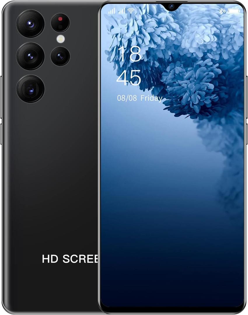 Unlocked Android Phone Smartphone 2GB+16GB Cell Phone 5000mAh Battery for Extended Standby 6.7inch HD Screen Mobile Phone 4G Dual SIM Capability (Black)