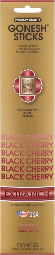 Gonesh Incense Sticks, Extra Rich, Black Cherry - 20 ct