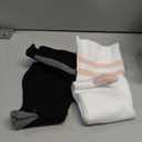 Momcozy Compression Socks for Women Wide Calf, 15-20mmHg Knee High Support Socks for Pregnancy, Nurses, Travel, Flying (X-Large, Black/White)