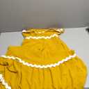 2025 Women's RIC Rac Dress Summer Spaghetti Straps Sleeveless Backless Sun Smocked Lace Swing a Line Midi Dress medium