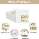 Horaldaily 100 Pack 41th Birthday Disposable Paper Decorative Luncheon Napkins, We're Gonna Party Like It's 1985 Hand Towel for Party Lunch Dinner Kitchen Bathroom (Gold,6.5x6.5 Inches)
