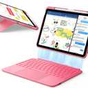 ESR iPad 11th (A16) 2025/10th Gen Flex Keyboard Case, Ultra-Light Magnetic Detachable Keyboard for iPad 10.9" with Writing/Viewing Modes, Larger Precision Trackpad, Pink