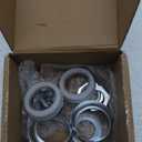 Upgrade Bottom Bracket Cup Set, for One-Piece Bottom Bracket Cup Set Silver Color (1.69" Cup-43mm OD)