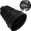 CV Axle Dust Cover, Universal Rubber CV Boot Kit, Ball Head Constant Speed Round Clamp Kit for Most Cars(Black)