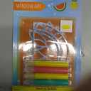 Creativity for Kids Window Art Fun Fruits - Paint and Decorate 2 Suncatchers, Create Your Own Window Art for Kids