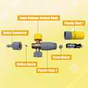 Tool Daily Foam Cannon, Small Foam Cannon for Pressure Washer, 5 Power Washer Nozzle Tips, 1/4 Inch Quick Connect