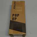 Bathroom Sink Drain Without Overflow, Brushed Gold Bathroom Sink Stopper for Vanity Vessel Sink, Rapid Draining Stainless Steel Pop Up Drain with Hair Catcher Anti-Clog Strainer