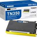 TN350 Toner Cartridge Black Replacement for Brother TN-350 TN350 Compatible with Brother HL-2070N HL-2040 MFC-7420 MFC-7820n intellifax 2820 2920 2850 DCP-7010 DCP-7020 MFC-7220 7225N Printer 1-Pack