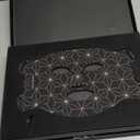 Red Light Therapy for Face and Neck, 8 Colors LED Face Mask Light Therapy with 850NM Near Infrared, 3000 mAh Rechargeable 6-In-1 Red Light Therapy Mask Set Skin Care Device for Skin Rejuvenation (Black)