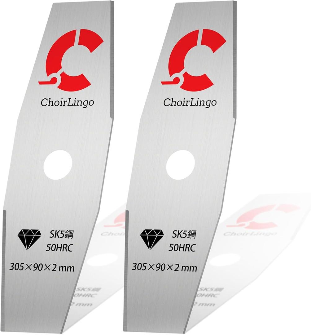 SK5 Steel Brush Cutter Blade for weedeater, Weed Wacker Metal Blade Compatible with Husqvarna, Stihl, Oregon, and Hitachi (305mm-2PCS)