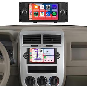 2G 64G HiFi Radio for Dodge Ram 1500 2500 3500(06-08),Dodge Durango(05-08),Chrysler 300 300C (05-07),Wireless Carplay,6.2inch 1080P IPS Touchscreen,Android Auto,Bluetooth,GPS,WiFi,FM/RDS,Camera