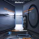 TORRAS for iPhone 13 Case/for iPhone 14 Case Translucent Black | Strong Magnetic & Seamless Stand, Fit for MagSafe, Military-Grade Drop Protection, Sturdy Adjustable Kickstand, Slim Matte Finish | Strong Magnetic, Seamless Stand, iPhone 13 Case, iPhone 14 Case, Fit for MagSafe, Black