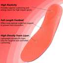 Riemot 2 Pairs Sports Insoles for Men, High Elasticity PU Cushioning Inserts with Arch Support and Heel Cup for Walking, Light Running, Sneakers & Running Shoes Black US10/ EU43