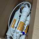 4-Stage Aquarium Reverse Osmosis System with Flushing Valve Portable RO+DI deionized Water Filtration,Colour Changing DI Filter,100 GPD-TDS Close to 0 ppm