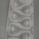 Vintage Art Deco Nick and Nora Cocktail Glasses, 5 oz Crystal Ribbed Cocktail Glassware for Drinking Classic Gin, Whiskey, Vodka Bar Drinks (Set of 6)