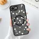 Magnetic for iPhone 16e Case for Women Men, Cute Daisy Floral Flowers Phone Case [Compatible with Magsafe] Translucent Matte Shockproof Cover, Daisy