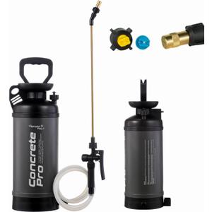 Sprayers Plus Concrete Pro 2 Gallon Concrete Sprayer, Construction Hand Pump Sprayer, Adjustable Pressure, Industrial Grade Durability for Form Oils Water-Based Sealants Form Diesel