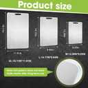 Titanium Cutting Board for Kitchen Stainless Steel Cutting Board Metal Yamato Cutting Boards for Kitchen Dishwasher Safe Charcuterie Boards Charcuterie Board Charcuterie Cheese Pasta Board 1PCS(Large) (9.8"L x 14.2"W)