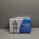 Shower Caddy Hanging 3 Tier with Two Movable Baskets, Grey Shower Caddy with Hooks for Towels, Sponge and More
