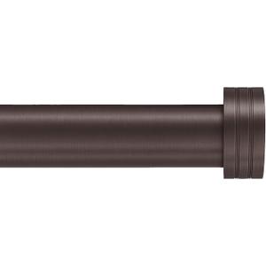 Nickel Curtain Rod 18-88 inch, 1 inch Adjustable Heavy Duty Curtain Rods, Modern Drapery Rods with End Cap Finials, Window Treatment Rod for Home and Office