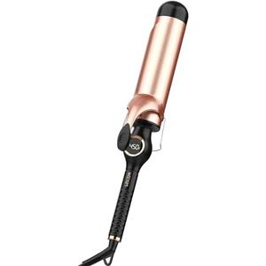 Curling Iron 1 1/2 Inch, Large Barrel 1.5 Curling Wand for Hair, Ceramic Long Barrel Hair Curling Iron Dual Voltage