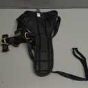 DF No Pull Step-in Martingale Dog Harness, Help Stop Pulling & Choking, Reflective & Adjustable, Front Clip Harness with Lift Handle, Tactical Silent Metal Buckle, Black, 1", Front Chest 14.4"-18.0", XL